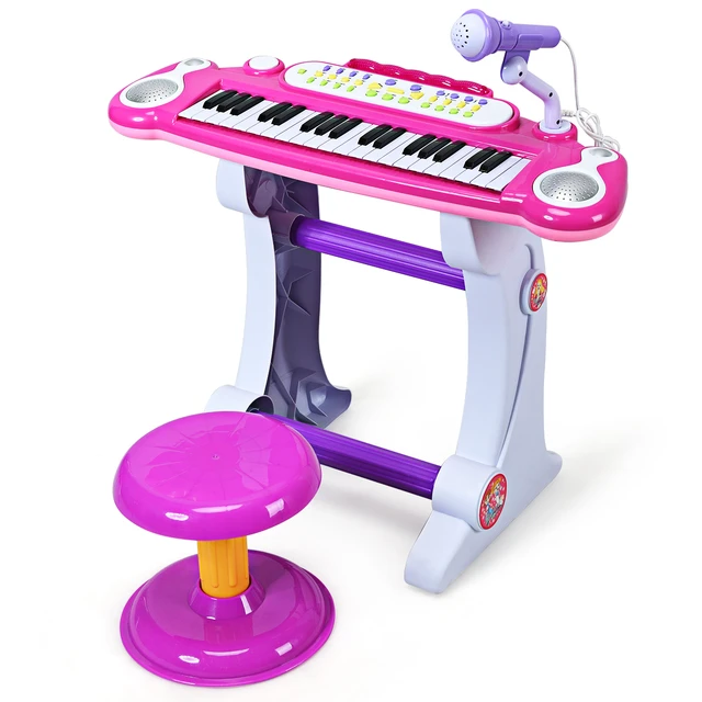 37 jogos de música eletrônicos para crianças, piano musical, brinquedo,  teclado musical, sintético, instrumento musical, piano keybaord - AliExpress