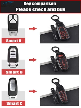 

For audi A6 A7 A8 Q8 2019 2020 Car Key Case Car Accessories Car-styling