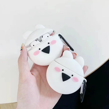 

3D Rabbit Cartoon For Apple Airpods Case Cute Bear Earphone Case for Airpods 2 Soft Silicone Bag Earbuds Case Cover for Earpods