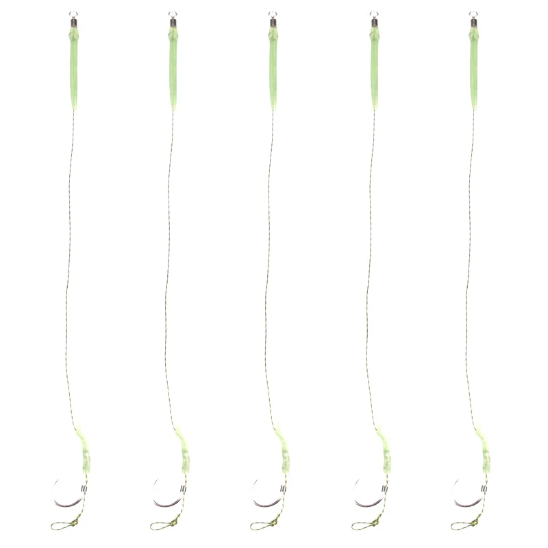 5 шт. Карп рыболовные волосяные вышки коса колючие крючки готовые волосы Combi Rig12lb