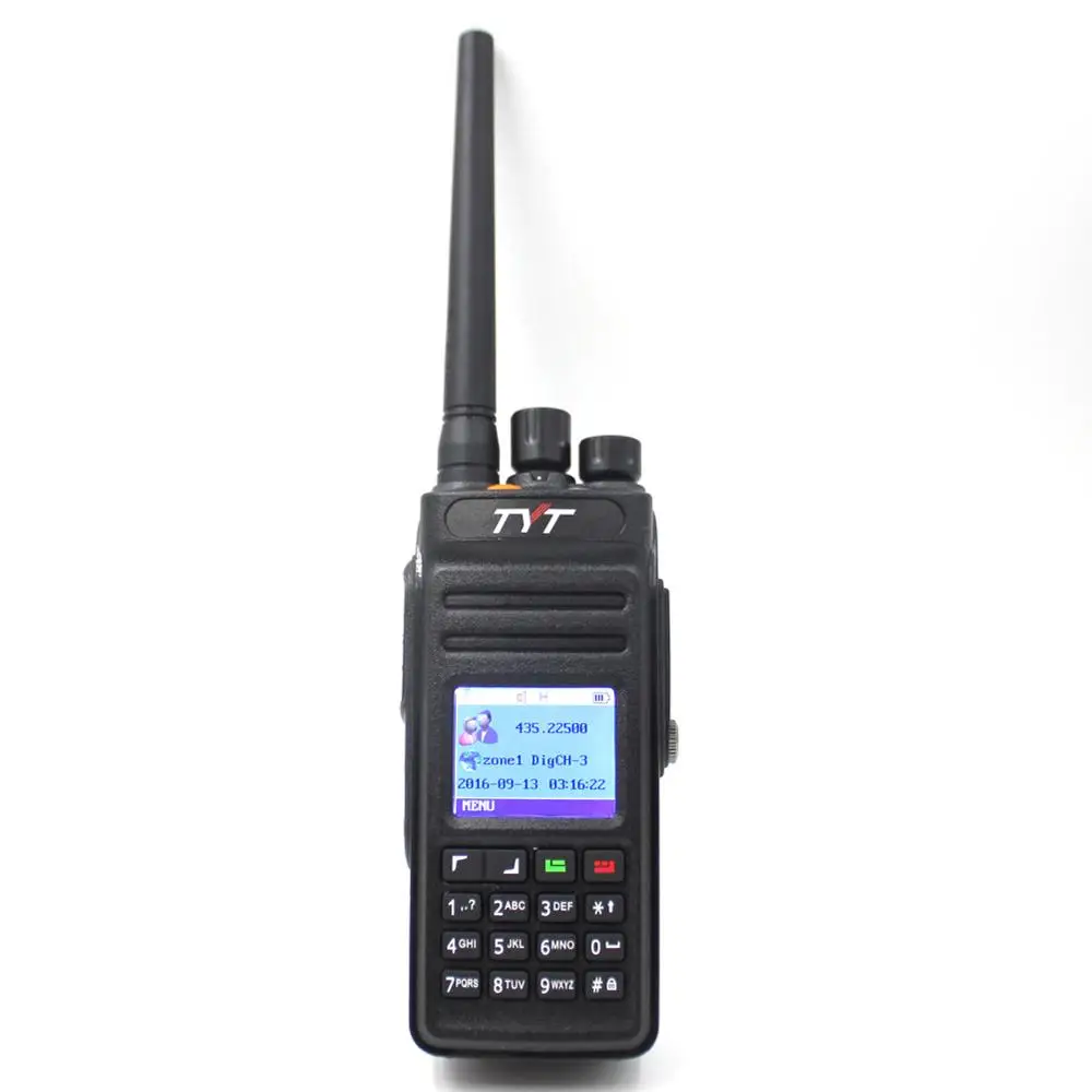 MD-398-VHF-GPS TYT MD-398 DMR радиостанция IP67 Водонепроницаемый 136-174 МГц 10 Вт рация с GPS встроенный 2800 мАч радиоприемник - Цвет: MD-398-VHF-GPS