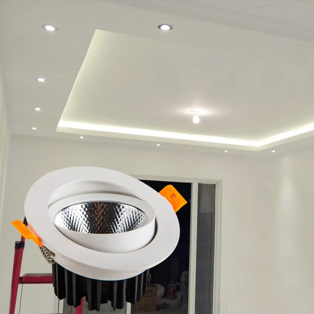 

Round Adjustable Anti Glare Led Light Decoration Office High Brightness Garden Recessed Energy Saving Mild Home Ceiling Lamp