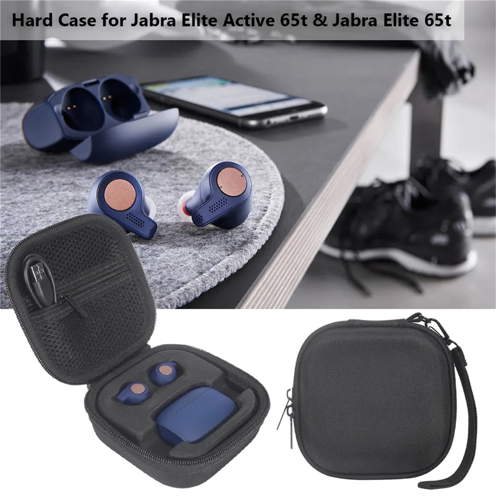 Портативный чехол для наушников Jabra Elite Active 65t& ДЛЯ Jabra Elite 65t наушники сумка для хранения с анти-потерянным крюком