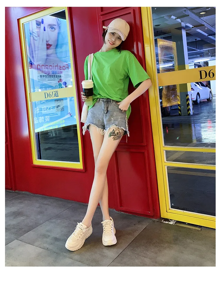Модные женские кроссовки Harajuku на платформе; сезон осень-зима; Повседневная прогулочная обувь; дышащая Спортивная обувь для бега