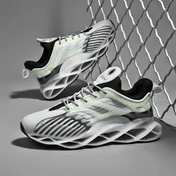 

New Blade Sports Shoes Big Size 46 Breathable Running Shoes for Men Stability Cushioning Athletic Jogging Sneakers Zapatillas