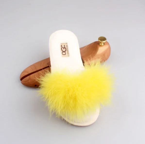 YELLOW Новинка года; 6 цветов; сезон весна-лето-осень-зима; домашние хлопковые плюшевые тапочки; женская домашняя обувь на плоской подошве; напрямую с фабрики - Цвет: YELLOW