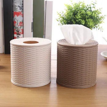 

Chinese Style Classical Rattan Tissue Paper Tube