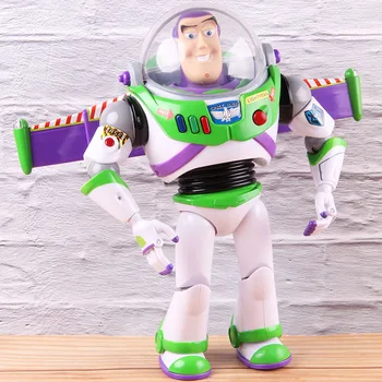 

Toy Story Talking Buzz Lightyear Star Command PVC Action Figure Buzz Lightyear Doll Collectible Model Toys for Kids Gift