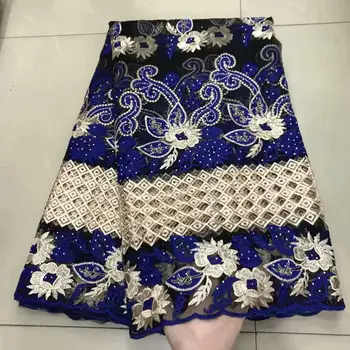

2019 New Designs African Lace Fabric With Big stone African Lace Embroidery French Lace High Quality for Dress 0917