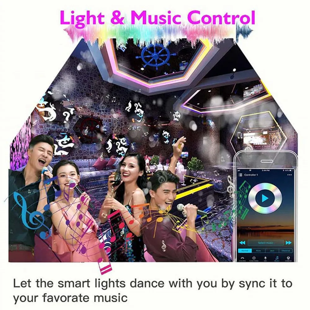 Умный контроллер Wi Fi для RGB светодиодной ленты модули освещения DC 5V 28V 16 миллионов