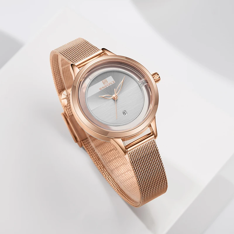 NAVIFORCE для женщин часы лучший бренд класса люкс нержавеющая сталь женские часы Классический Бизнес Кварцевые женские наручные часы Relogio Feminino