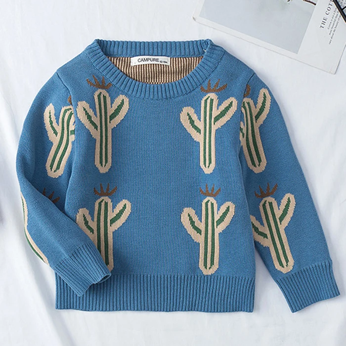Пуловер для мальчиков; осенний вязаный свитер для девочек; простой детский джемпер с длинными рукавами; детская одежда в Корейском стиле