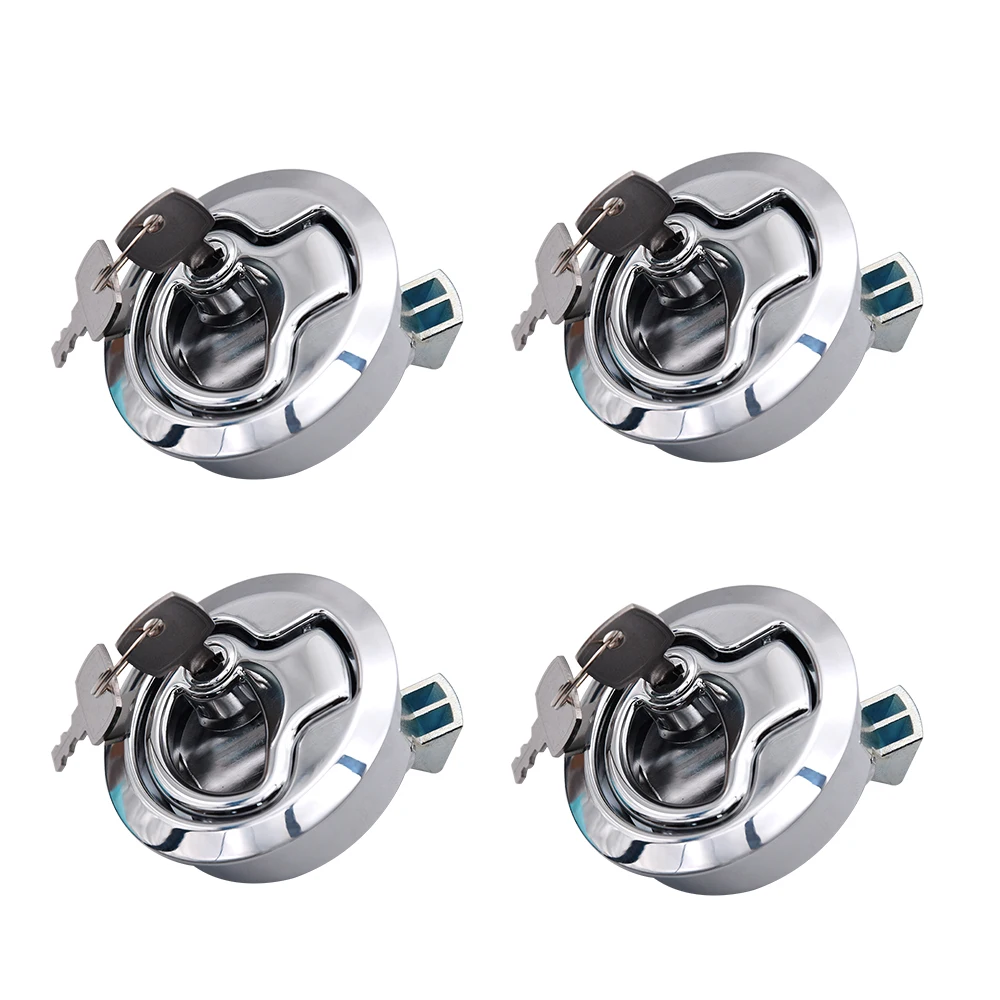 Stainless Steel Finished Flush Pull Slam Latch Mount Hatch Lift for Yatch Marine Boat Ship RV Slam Lift Handle Deck Hatch 4pcs