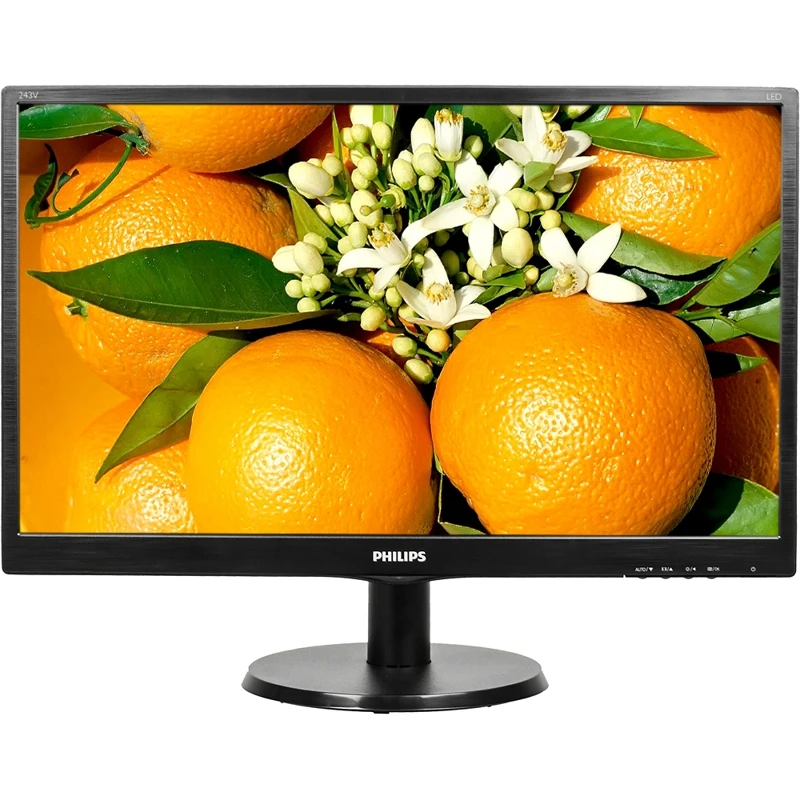 Монитор PHILIPS 243V5QHSBA(00/01) 23.6", черный
