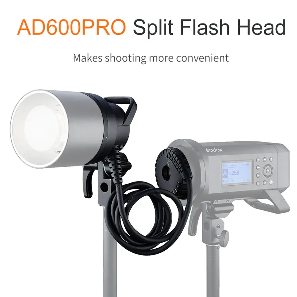 

Godox H600P Flash Head Bowens Mount Handheld Extension Head For AD600Pro Strobe