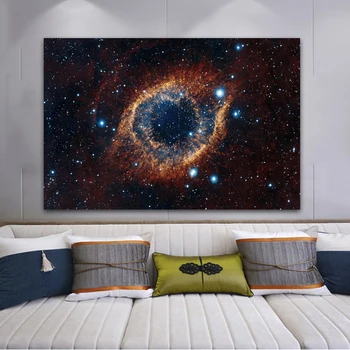 

Universe Space and Stars Starry Sky Planet Oil Painting on Canvas Posters and Prints Wall Art Picture for Living Room Home Decor