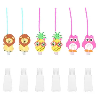 

12pcs 30ml Hand Sanitizer Bottles Cartoon Empty Bottles Portable Travel Bottles Kids Liquid Dispensers Hand Sanitizer Containers