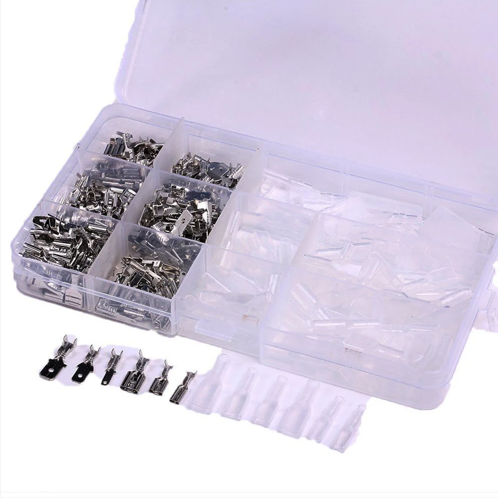 

Female Male Flat Plug Crimp Cable Terminals Connector Set