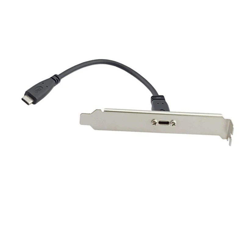USB C 3 1 Тип папа к женскому Удлинительный кабель с винт крепления панели|Кабели для