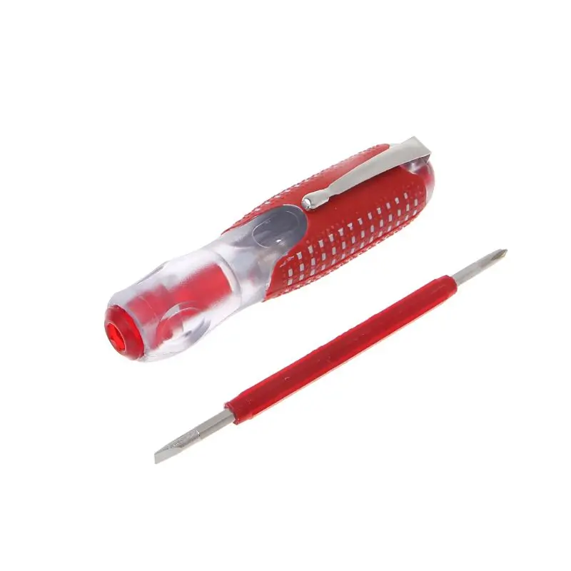 100-500 В индикатор напряжения крестовая и щелевая отвертка электрическая тестовая ручка прочная изоляция электрик домашний инструмент 1