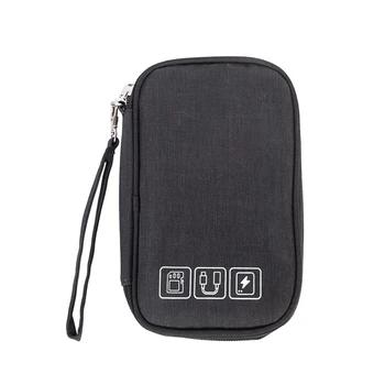 

Travel Waterproof Electronics Storage Bag USB Charger Data Cable Organizer Case Casual Large Capacity Travel Portable Handbag