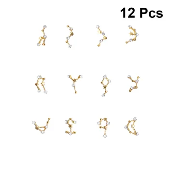 

Twelve Constellations Series Nail Decals Creative Nail Art Stickers Nail Patch for Girls Ladies Women