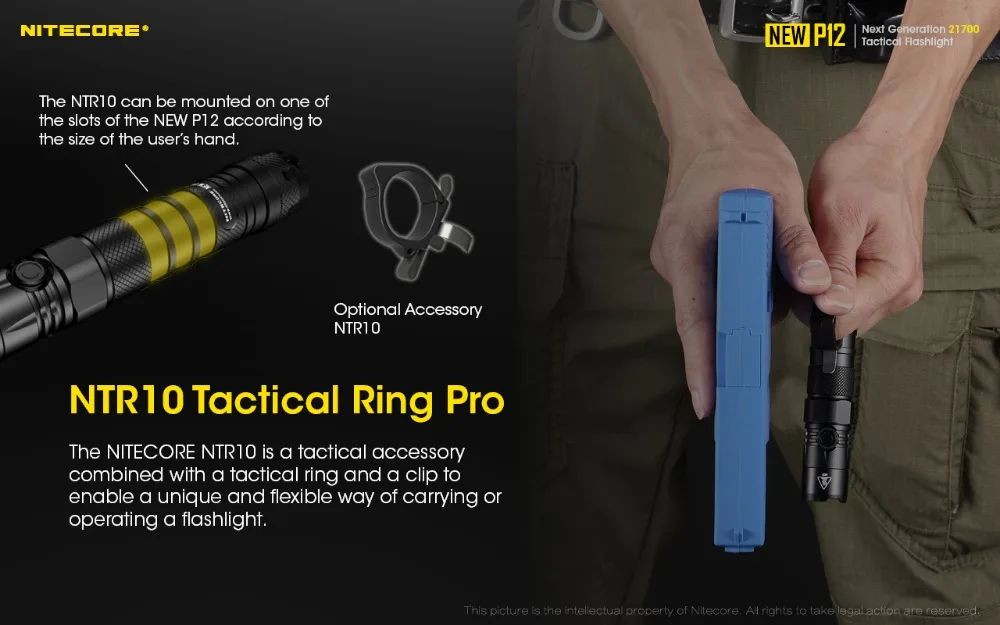 NITECORE P12 Мини Тактический фонарь CREE XP-L HD V6 1200Lm мощный светодиодный фонарь с 18650 батареей для поиска, тактический