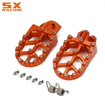 

For KTM SX XC EXC SXS XCW MXC SMR 65 85 125 150 200 250 300 350 380 400 450 500 525 Motorcycle Street Bike Footpegs Pedals Rests