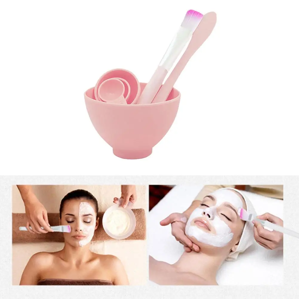 6 Pcs Set DIY Mask Bowl Makeup Set Beautify Eyebrow Face Innovative Mask Tool Set For 4