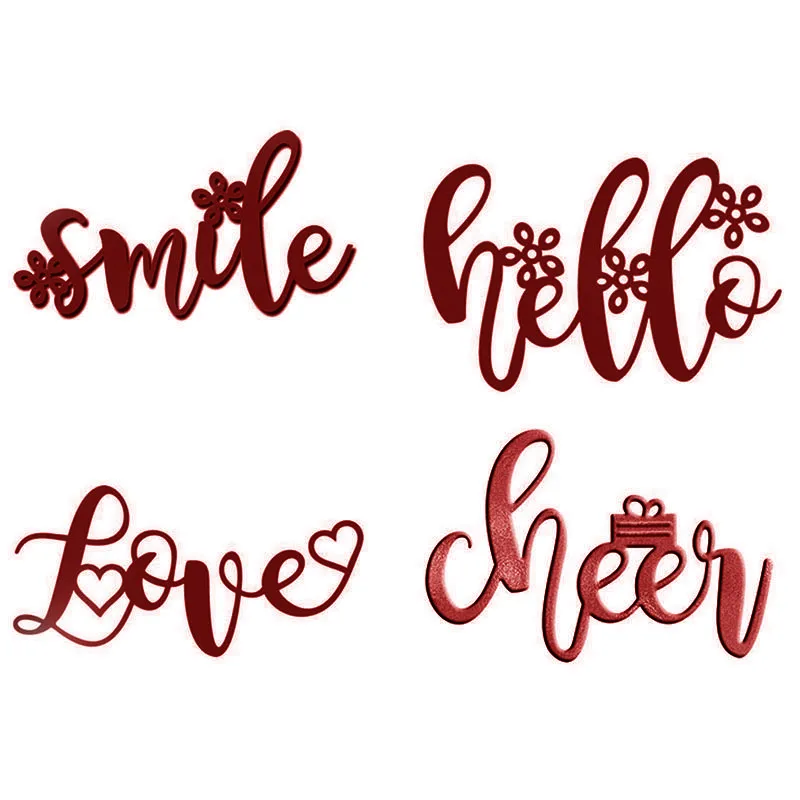 Металлические Вырубные штампы Smile Hello с надписью Love новинка 2020 для рукоделия