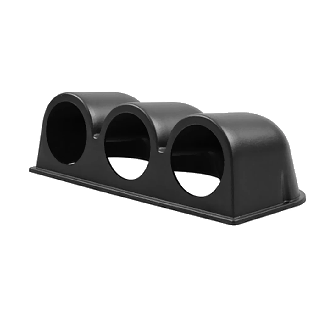 Brand New Car Triple Gauge Dash Mount Holder 3 Hole Pod Plastic Black High Quality