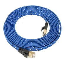 Промо-акция! 3 м RJ45 CAT 7 CAT7 Ethernet Интернет сетевой патч плоский сетевой кабель Шнур