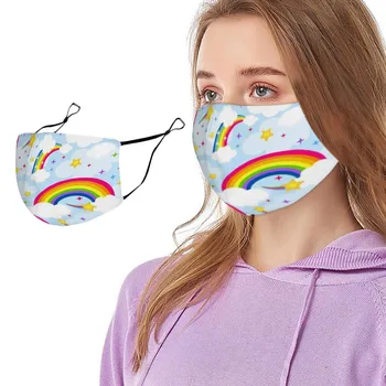 

Activated Carbon Face Mask PM2.5 Outdoor Mouth Mask Washable Reuable Face Fabric Facial Mask Mascarilla Reutilizable #YL5