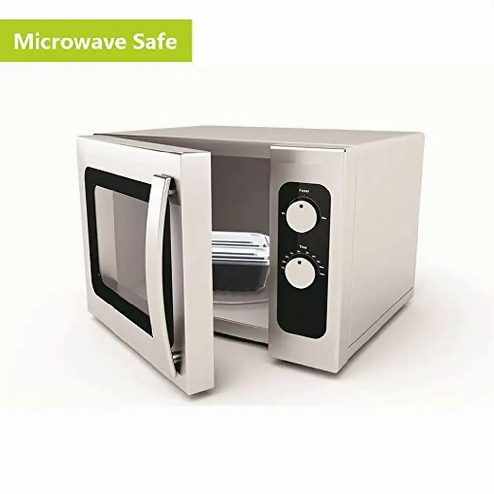 35 унций 3 отсека контейнеры для еды с крышками прочные BPA бесплатно пластиковые одноразовые контейнеры для хранения еды штабелируемые
