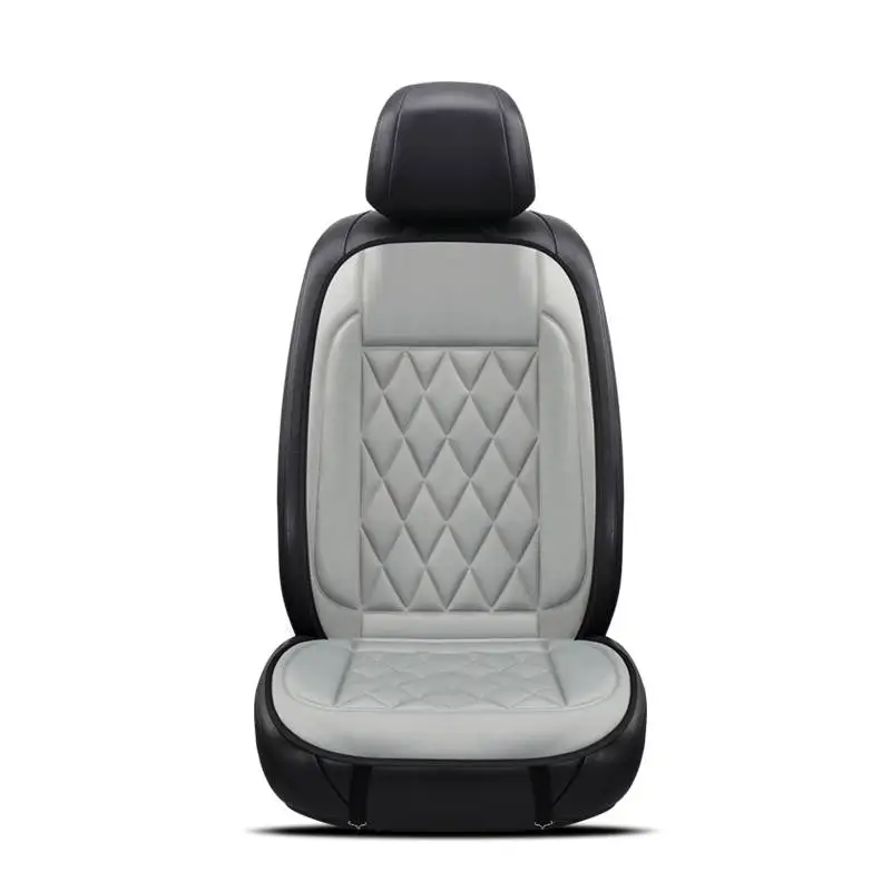 Автомобильная нагревательная Подушка, зимняя Универсальная автомобильная электрическая грелка, грелка для сидения, двойное одно сиденье, одна Автомобильная грелка - Название цвета: Gray  24V 1 Pcs