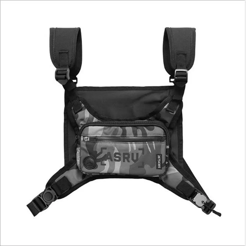 New Chest Rig Men Bag Casual Function Outdoor Style Chest Bag Small Tactical Vest Bags Streetwear For Male Waist Bags Kanye