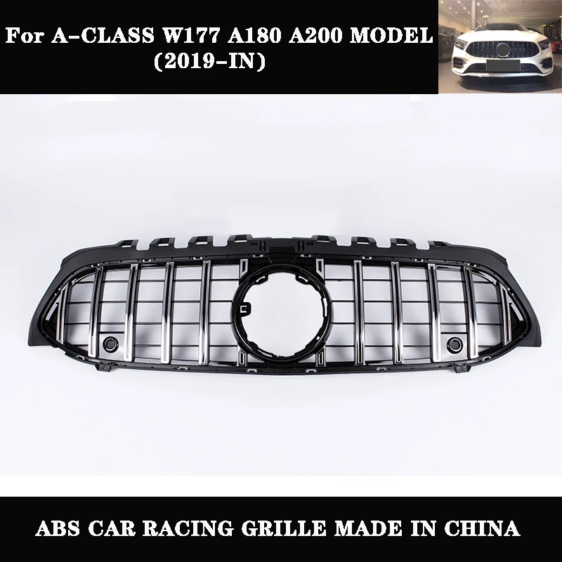 GT- Style ABS Front Bumper Racing Grille For Benz W177 A Class A180 A200 A260 2019+ | Автомобили и мотоциклы