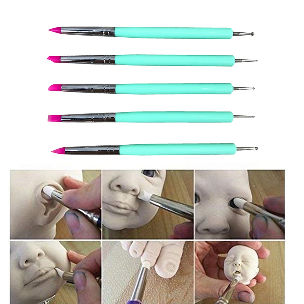Clay Silicone Dotting Nail Tools Carving Tool Clay Tool Tools Polymer Ball Sculpture silicone sculpting tools