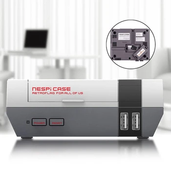 

Mini NES Retroflag Case with Cooling Fan Power Button RTC Function for Raspberry Pi 3 B+ /3/2B