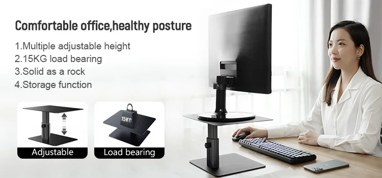 Laptop Stand Aluminium Alloy Adjustable , NILLKIN Laptop Holder Multi-Angle Stand Heat Release Foldable Laptop Notebook Stand