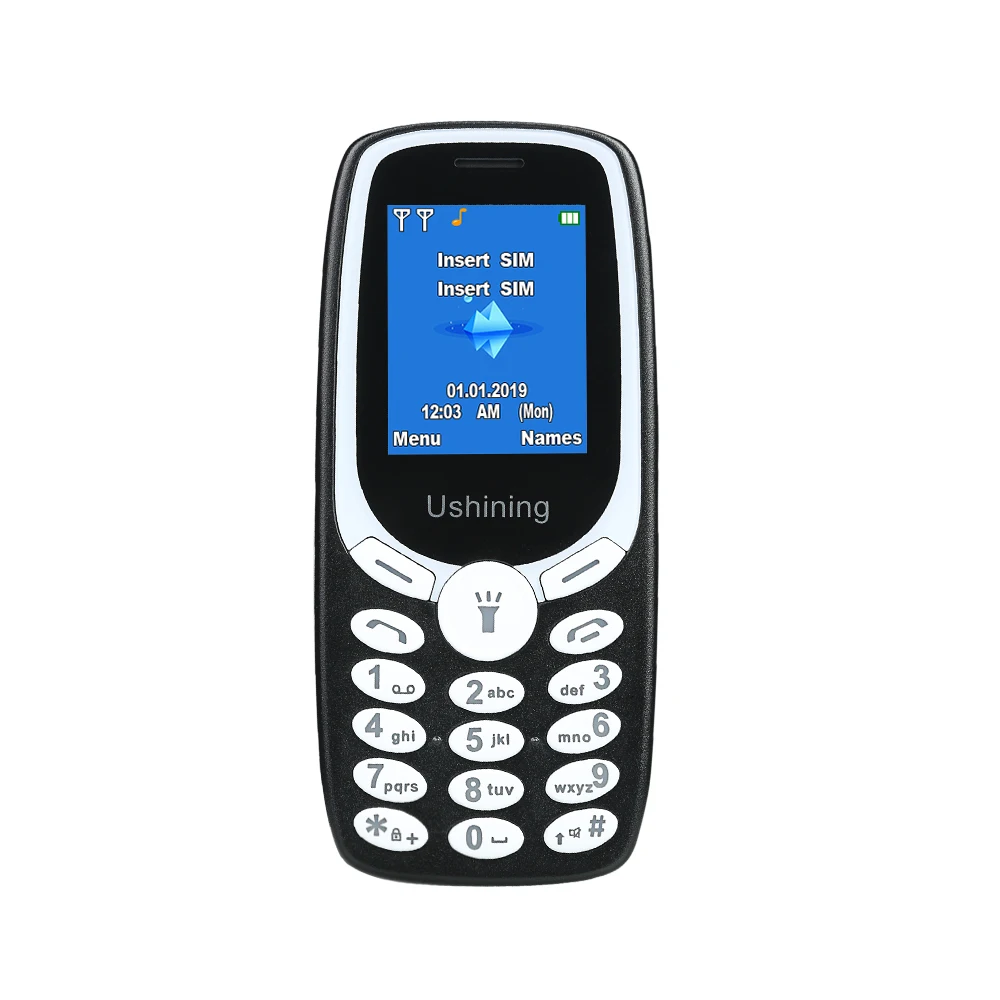 Pay as You Go Unlocked Easy Mobile Phone for Seniors,GSM 2G SIM Free Basic Mobile Phones,Lightweight&Durable (Black)