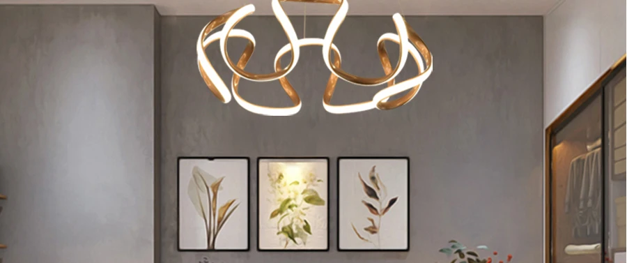 Золотой цвет, дизайн, современный светодиодный подвесной светильник для гостиной, столовой, кухни, бара, домашнего освещения, декоративная Подвесная лампа