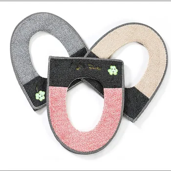 

Household Winter Luminous Plush Soft Toilet Seat Pad Cover Toilet Seat Zipper Winter Keep Warm Bathroom Accessories