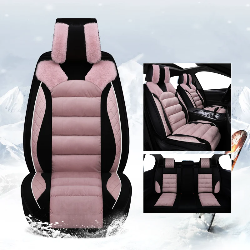 

Universal Winter Plush Car Seat Cover Warm seat Cushion For subaru forester impreza xv 2017 outback accessories covers