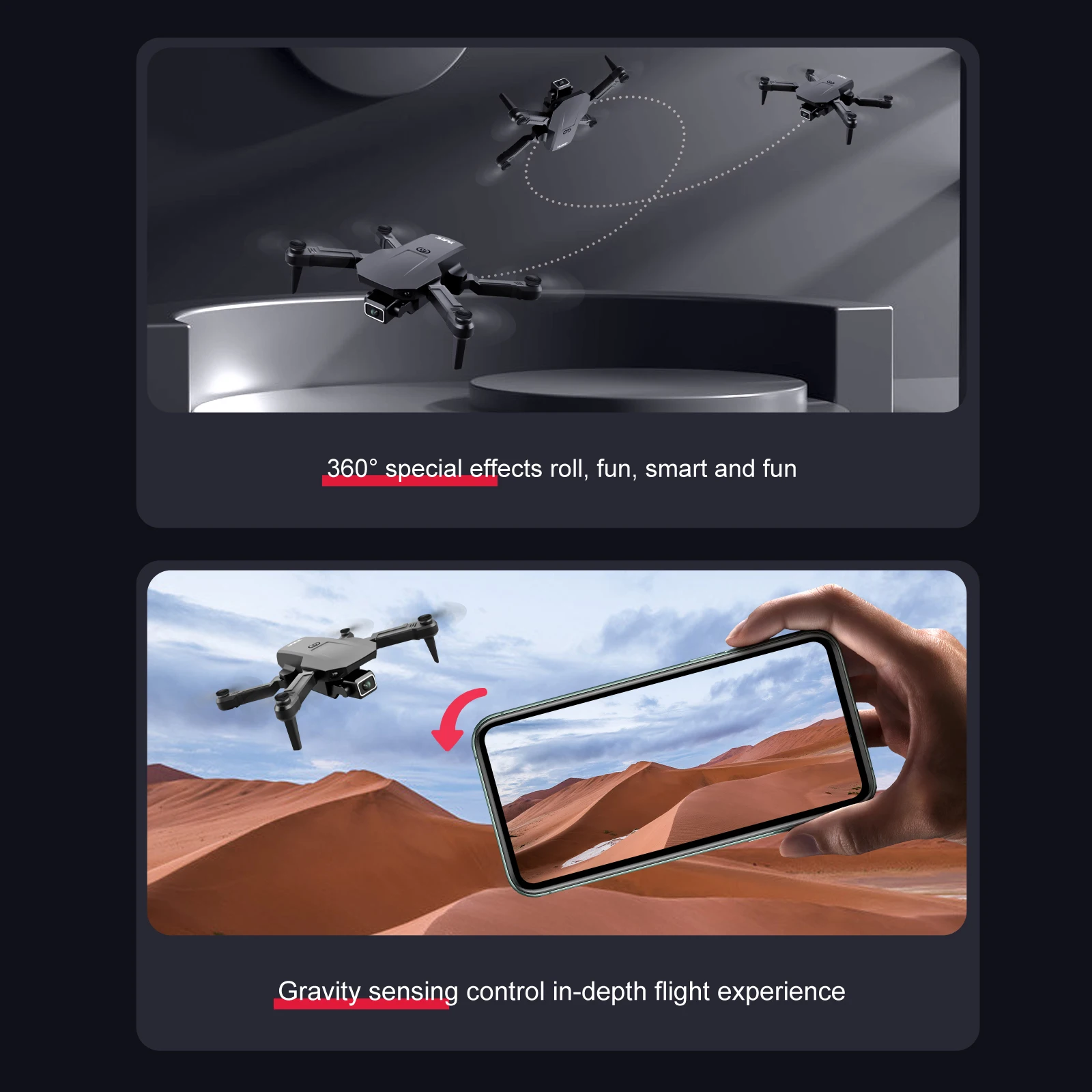 S68 Pro Mini Drone 4K HD Dual Camera Wide Angle WiFi FPV Drones Quadcopter Height Keep Dron Helicopter Toy RC Helicopters cheap