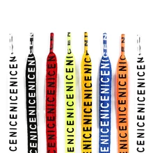 1 пара с буквенным принтом плоские шнурки для полукедов модные повседневные спортивные уличные парусиновые кроссовки с шнурками белые шнурки для обуви