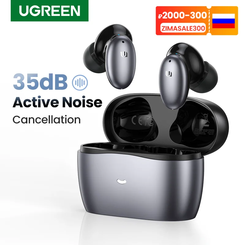 【Nowość】 ugreen HiTune X6 słuchawki bezprzewodowe Bluetooth 5.1 słuchawki TWS ANC 35dB hybrydowa aktywna redukcja szumów 50ms 1 【Nowość】 ugreen HiTune X6 słuchawki bezprzewodowe Bluetooth 5.1 słuchawki TWS ANC 35dB hybrydowa aktywna redukcja szumów 50ms 1