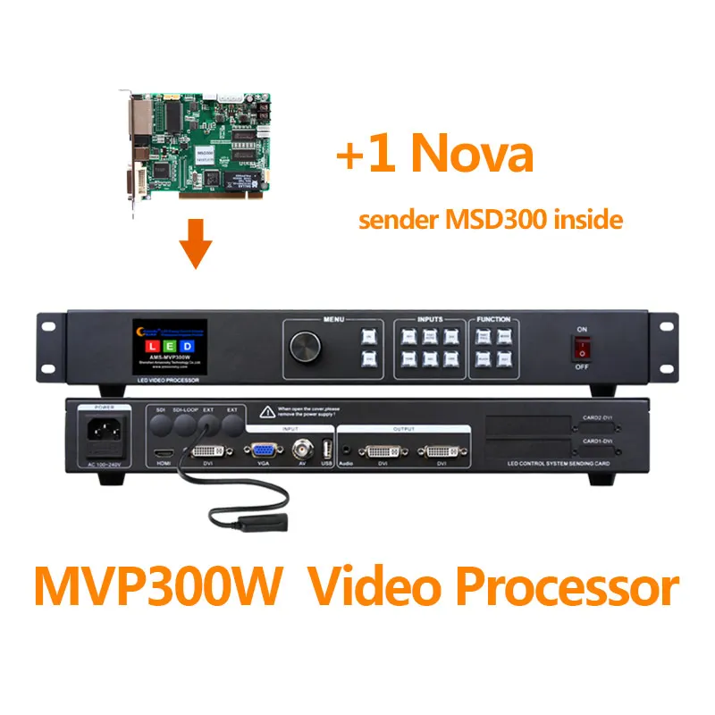 Wifi Процессор MVP300W с USB плеером, с linsn ts802d nova msd300& s2 led контрольная карта для конференц-зала светодиодная стена - Цвет: MVP300W 1 MSD300