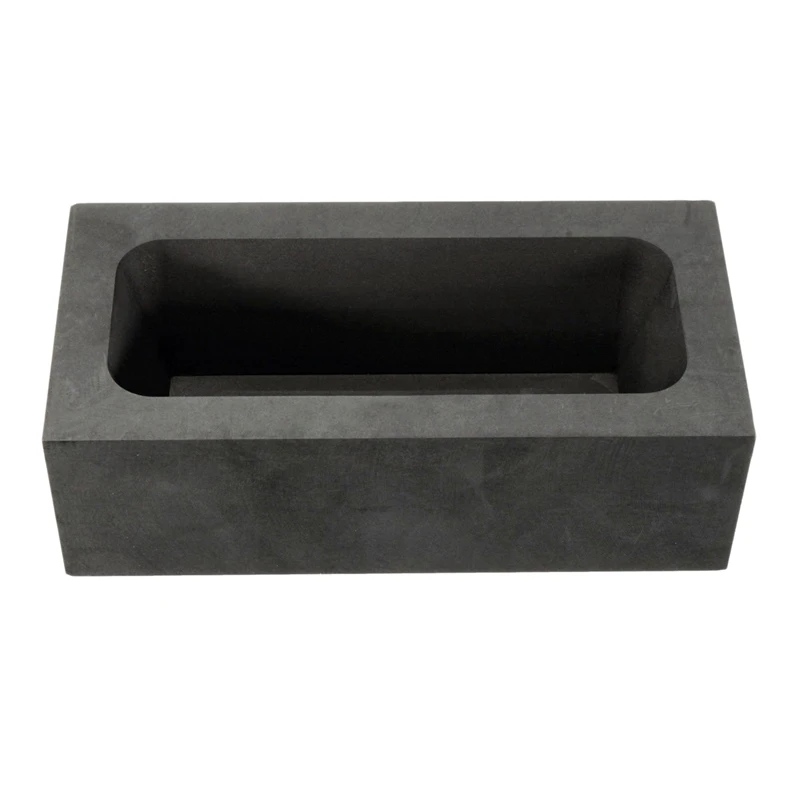 

Hot Sale 85 Oz Gold Large Graphite Ingot Mold Melting Casting Refining Scrap Bar Crucible