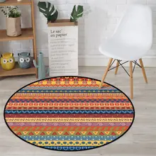 Коврики и ковры для дома, гостиной, красочные геометрические, в этническом стиле, круглый ковер, ковер для спальни, коврики для детских комнат